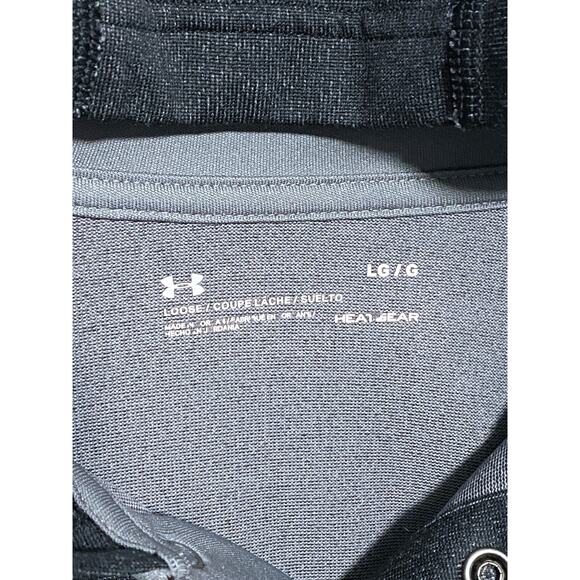 Under Armour Heat Gear Loose Snap Button Collar Pullover Hoodie Mens Large L - Picture 5 of 8